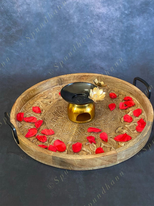 Black & Gold Brass Oil Diffuser