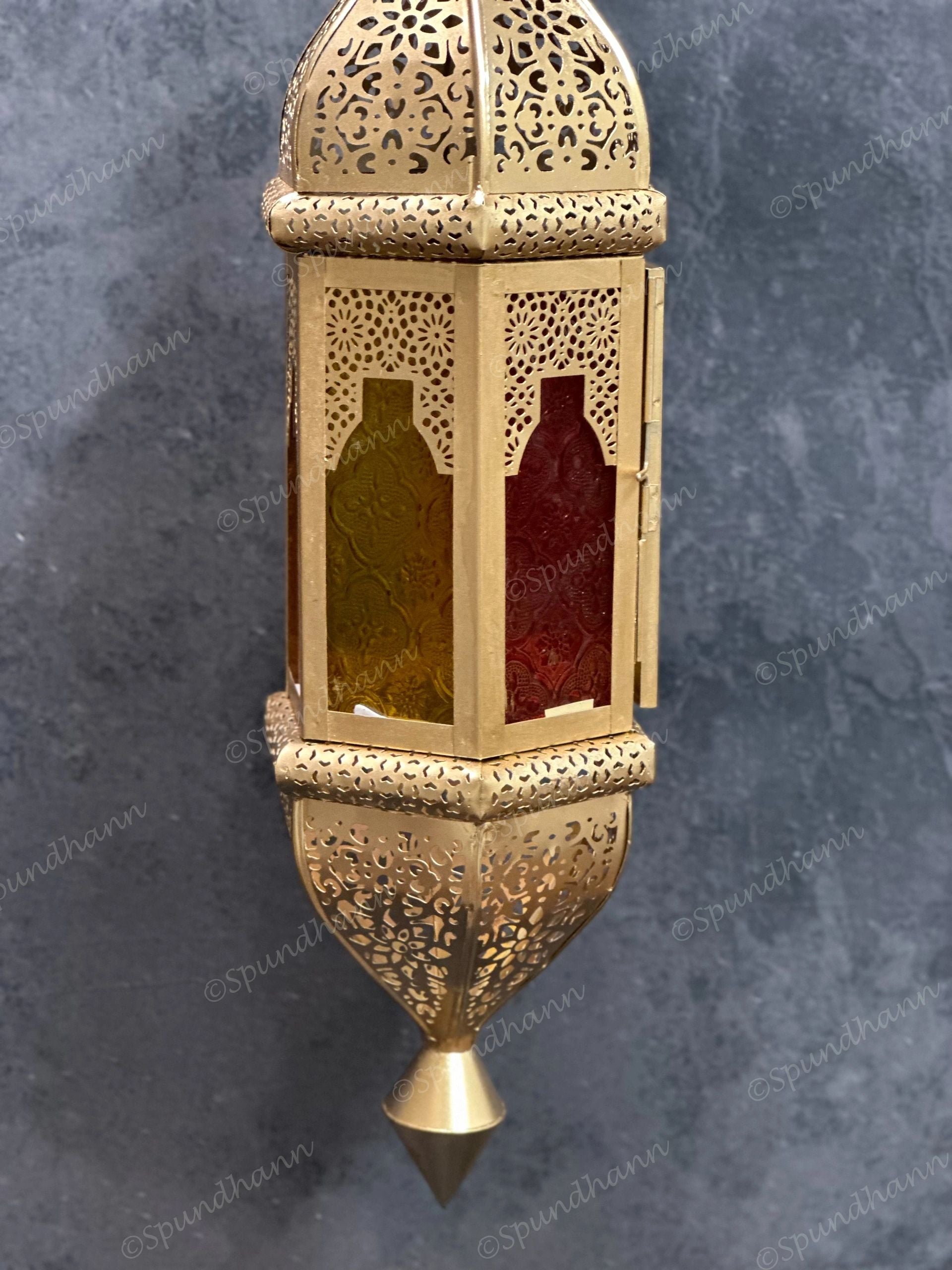 Stained Glass Double Color Lantern