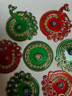Festive Diya Rangoli Decor