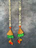 Chameli & Gota Fabric Colorful Dangler Single