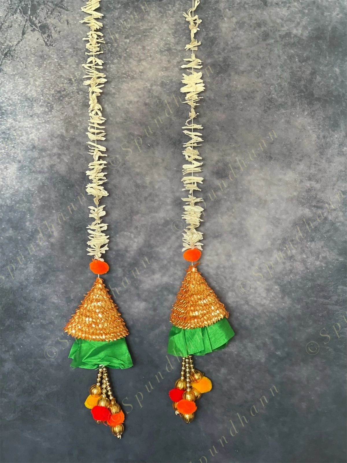 Chameli & Gota Fabric Colorful Dangler Single
