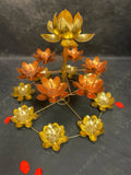 3 Tier Large Lotus Tea Light Holder