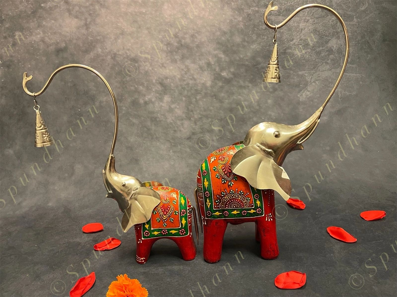 Elephant Figurine Pair