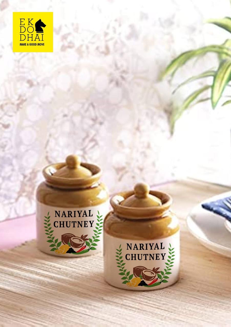 Nariyal Chutney Jar