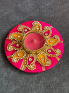 Paisley Wooden Tea Light Holder