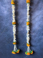 Chameli & Mango Marigold Dangler Set of 2 with Tassels
