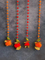 Wooden Parrot, Pom Pom & Gota Dangler String