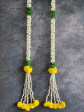 Mogra, Chameli & Marigold Dangler with Tassels