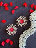 White & Golden Triple Studded Tea Light Holder