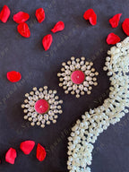 White & Golden Triple Studded Tea Light Holder