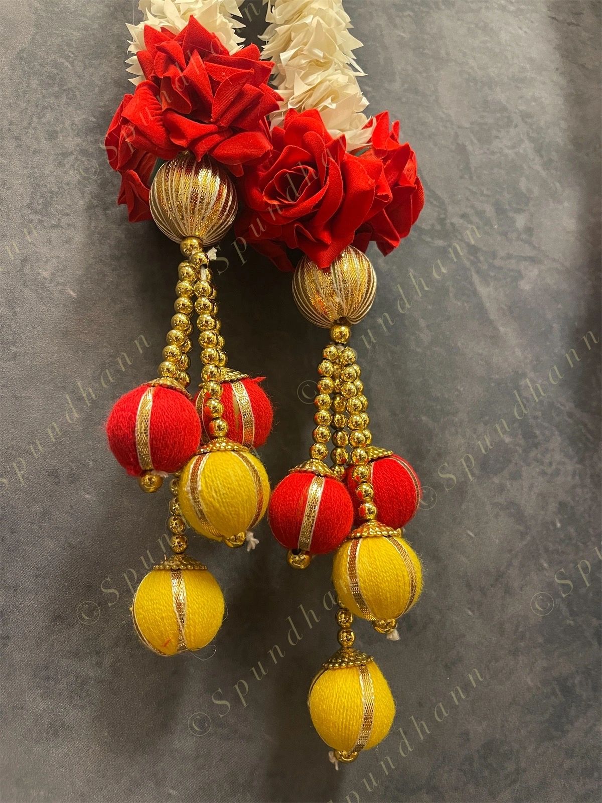 Lotus Dangler With Chameli and Rose Set Of 2