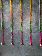 Multi Color Pom Pom & Bell Dangler