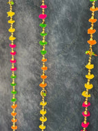 Pom Pom String with parrot & Bell Tassel - Set Of 2