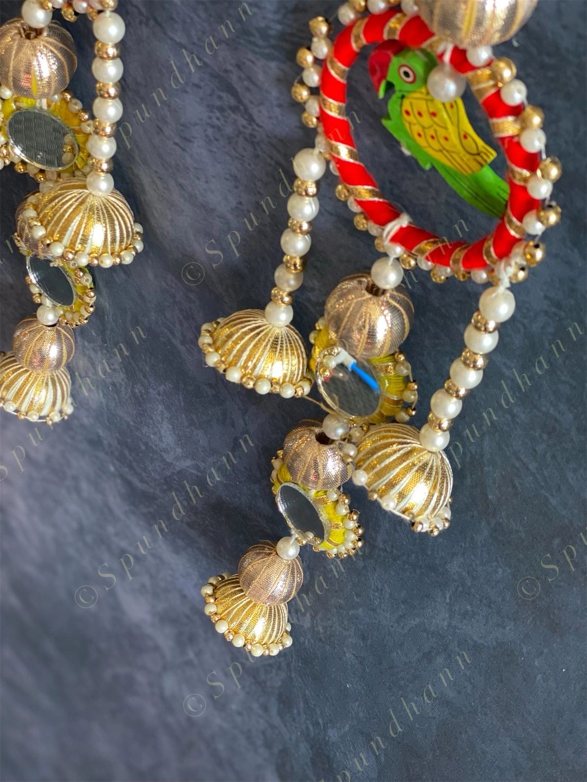 Colorful Parrot Jhumki Set of 2