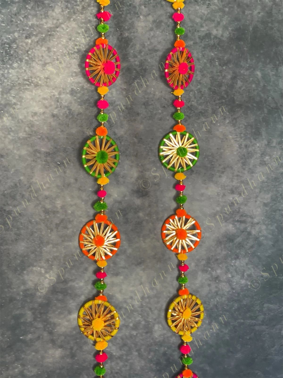 Chakri Colorful Long Wall Hanging Set of 2