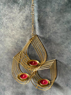 Triple Drop Hanging Tea Light Holder