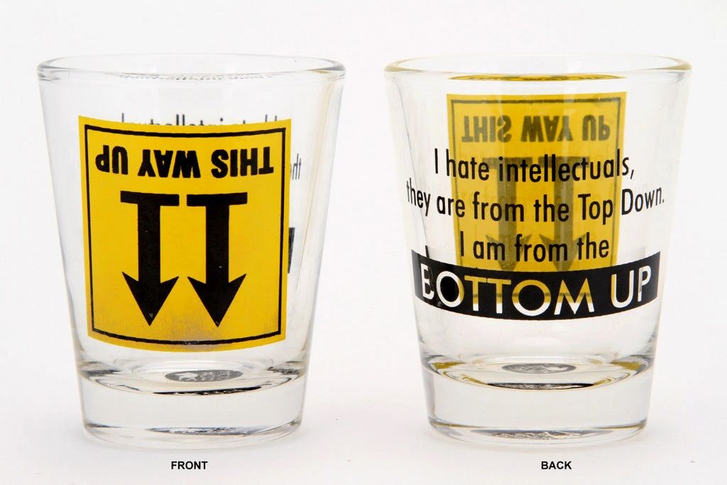 BOTTOMS UP SHOT GLASS SET OF 2