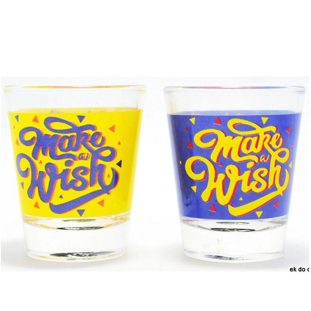 HAPPY BIRTHDAY SHOT GLASS SET OF 2