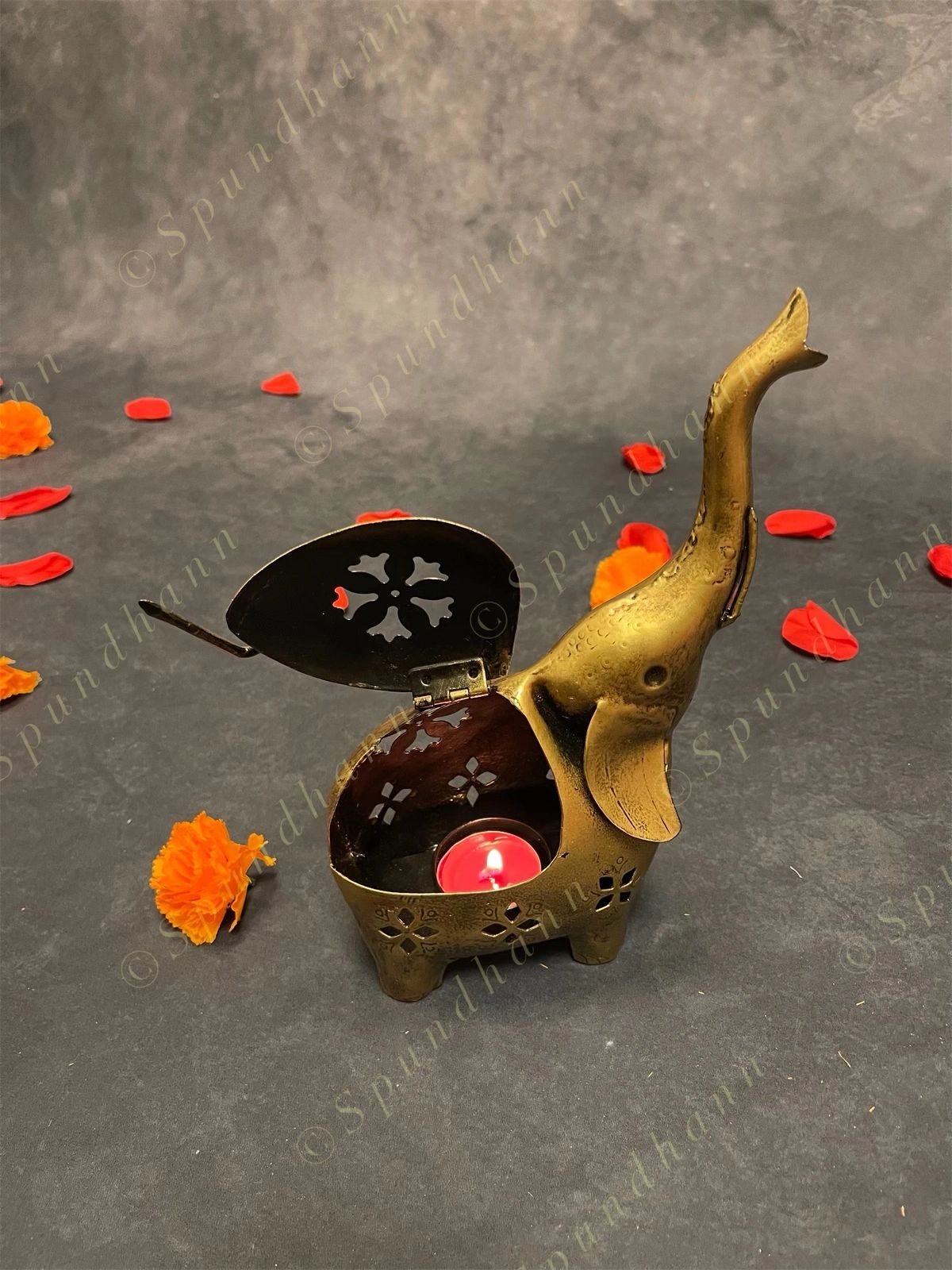 Elephant Dhoop Dani Dhuna Loban / Tea Light Holder