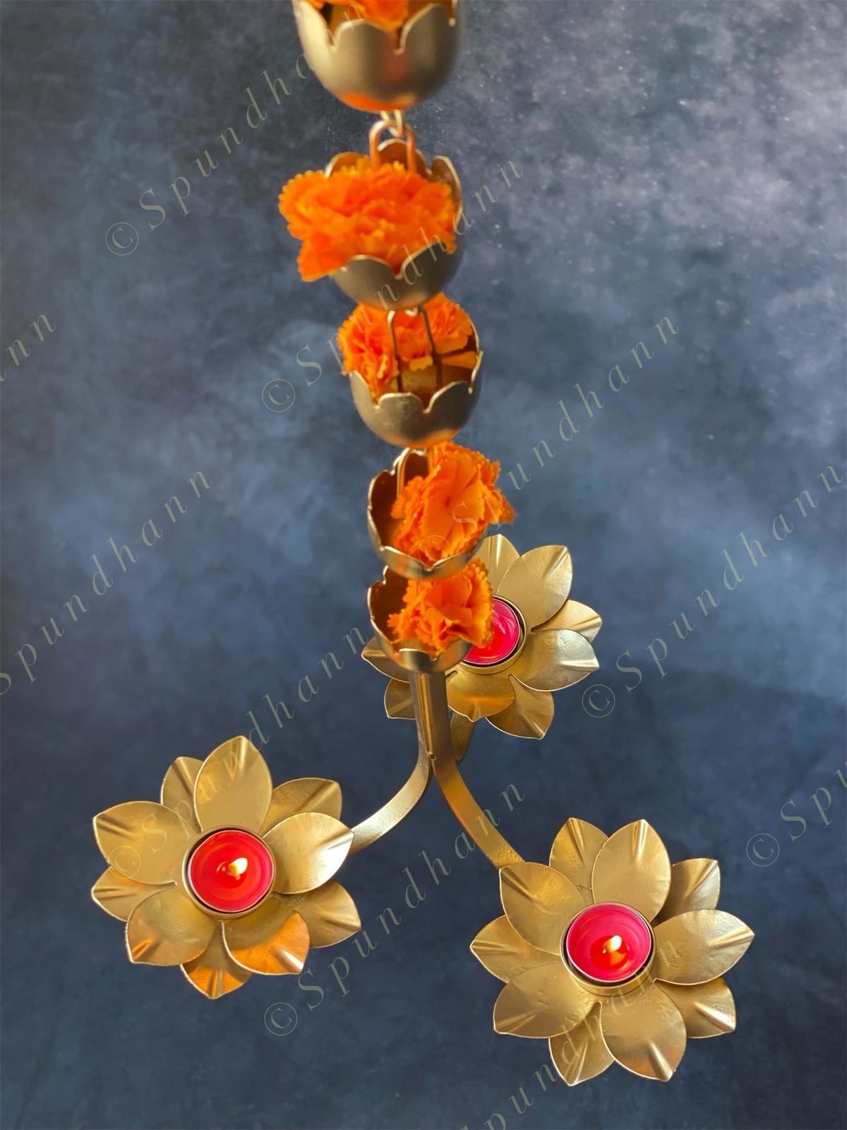 3 Way Hanging Lotus Tea Light Holder