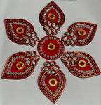 Festive Diya Rangoli Decor
