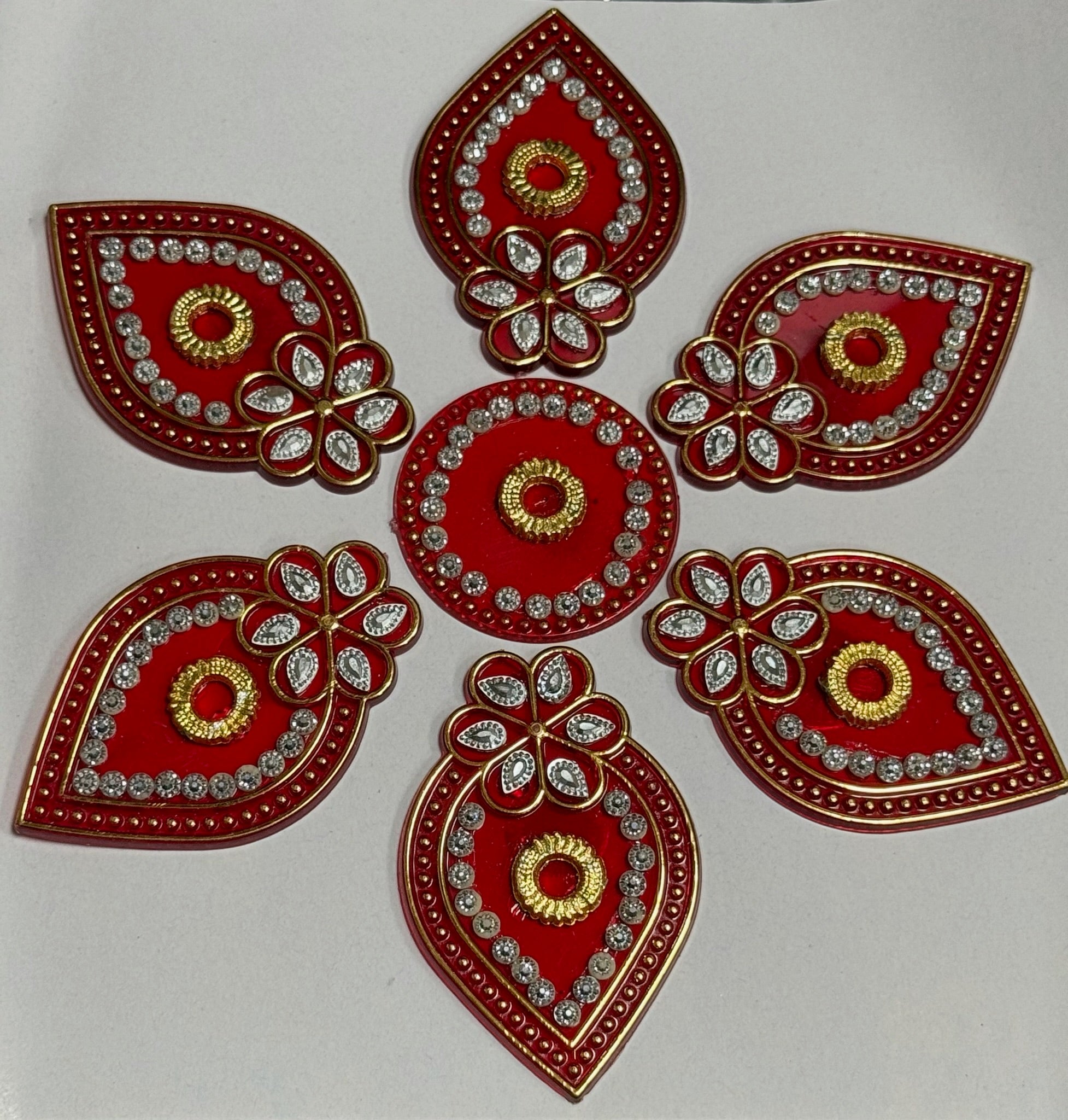 Festive Diya Rangoli Decor