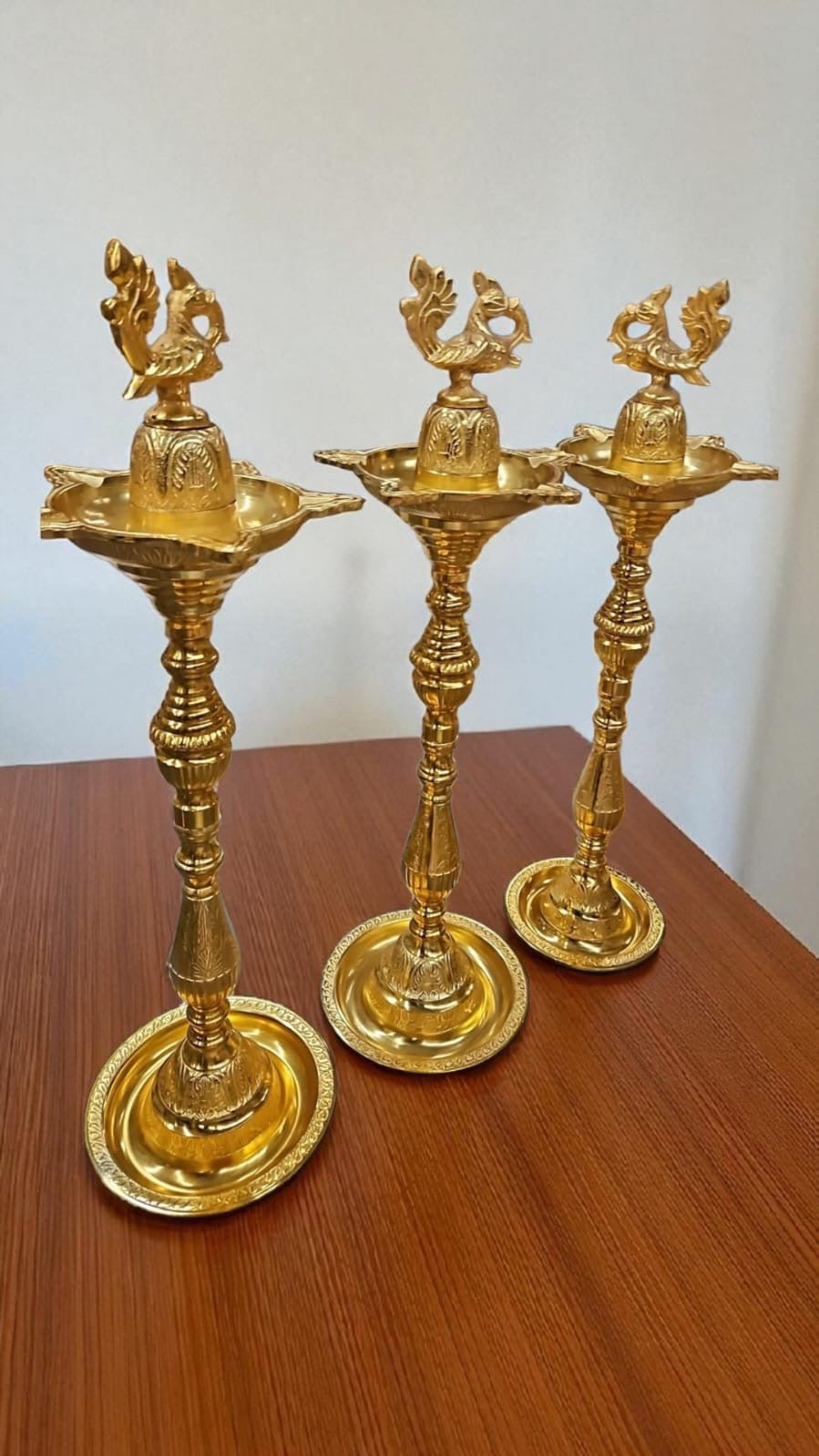 Peacock Samai Oil Lamp Small, Medium & Large