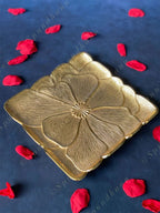 Metal Floral Pattern Plate