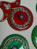 Festive Diya Rangoli Decor
