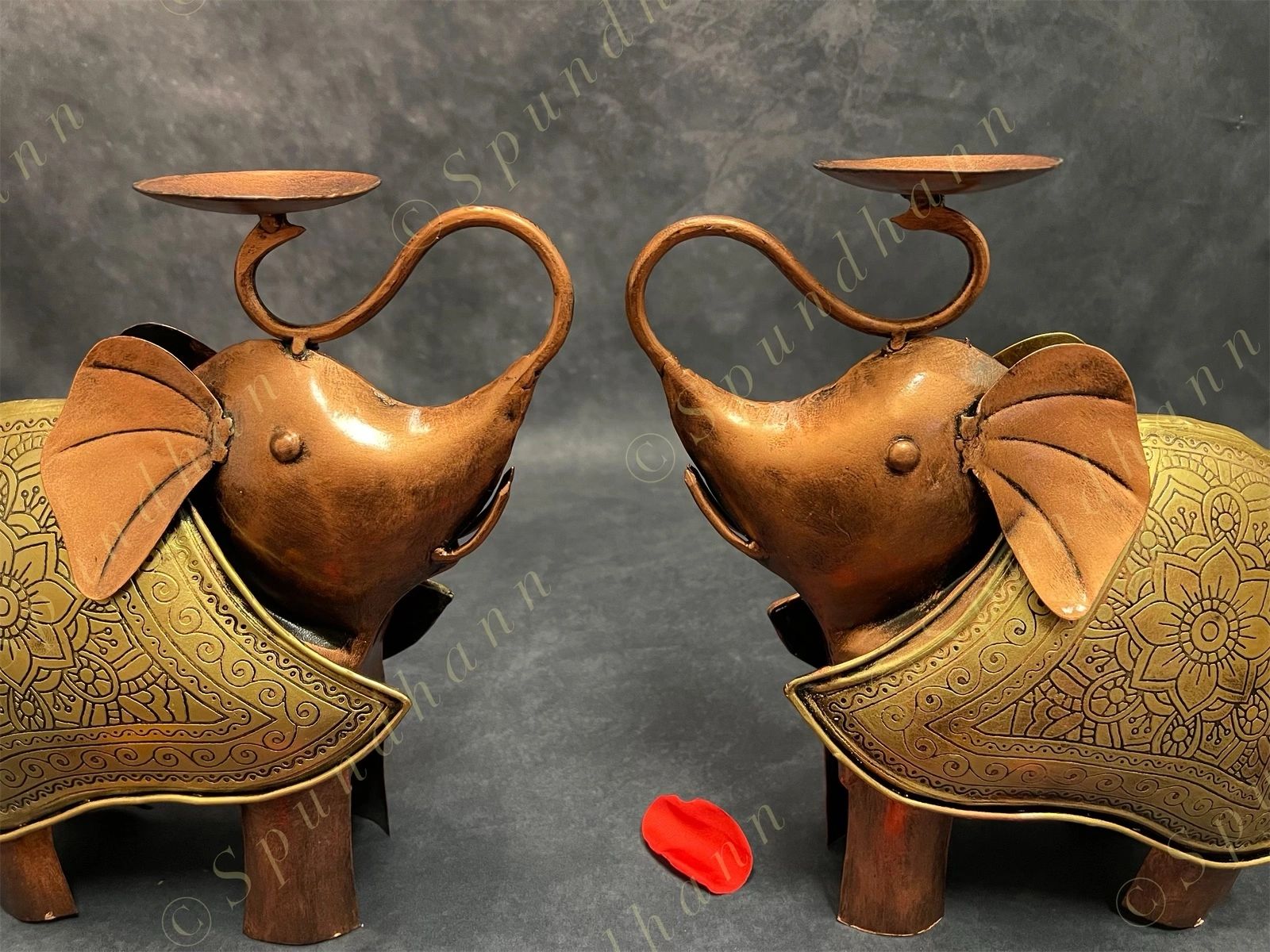 Elephant Figurine Tea Light Holder