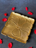 Metal Floral Pattern Plate