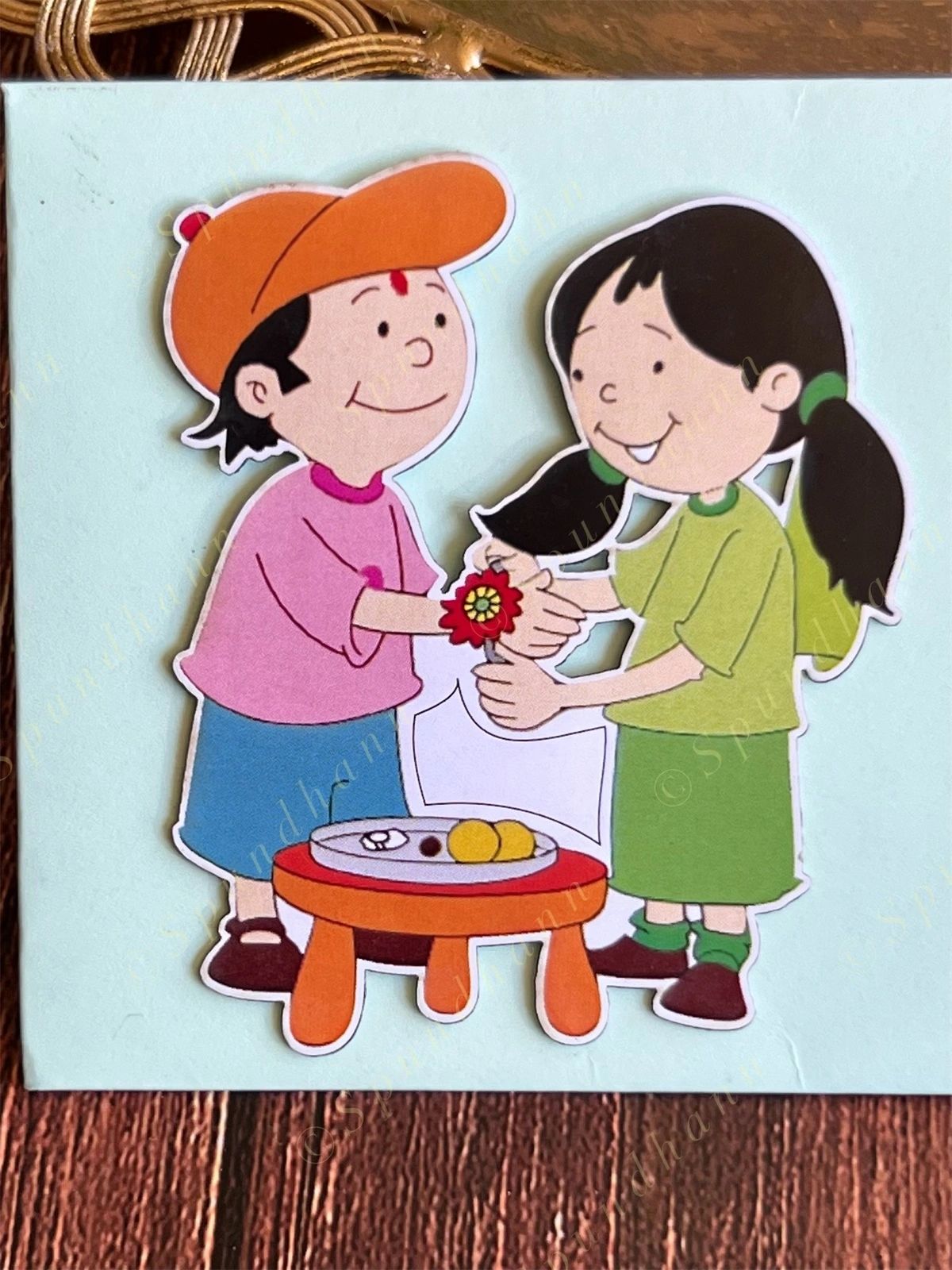 Rakhi Envelope in White Color