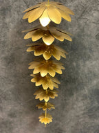 Large Reverse Hanging Metal Flower Ornament