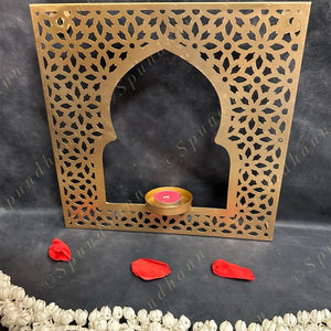 Square Designer Jharokha Wall Hanging Tea Light Wall Decor