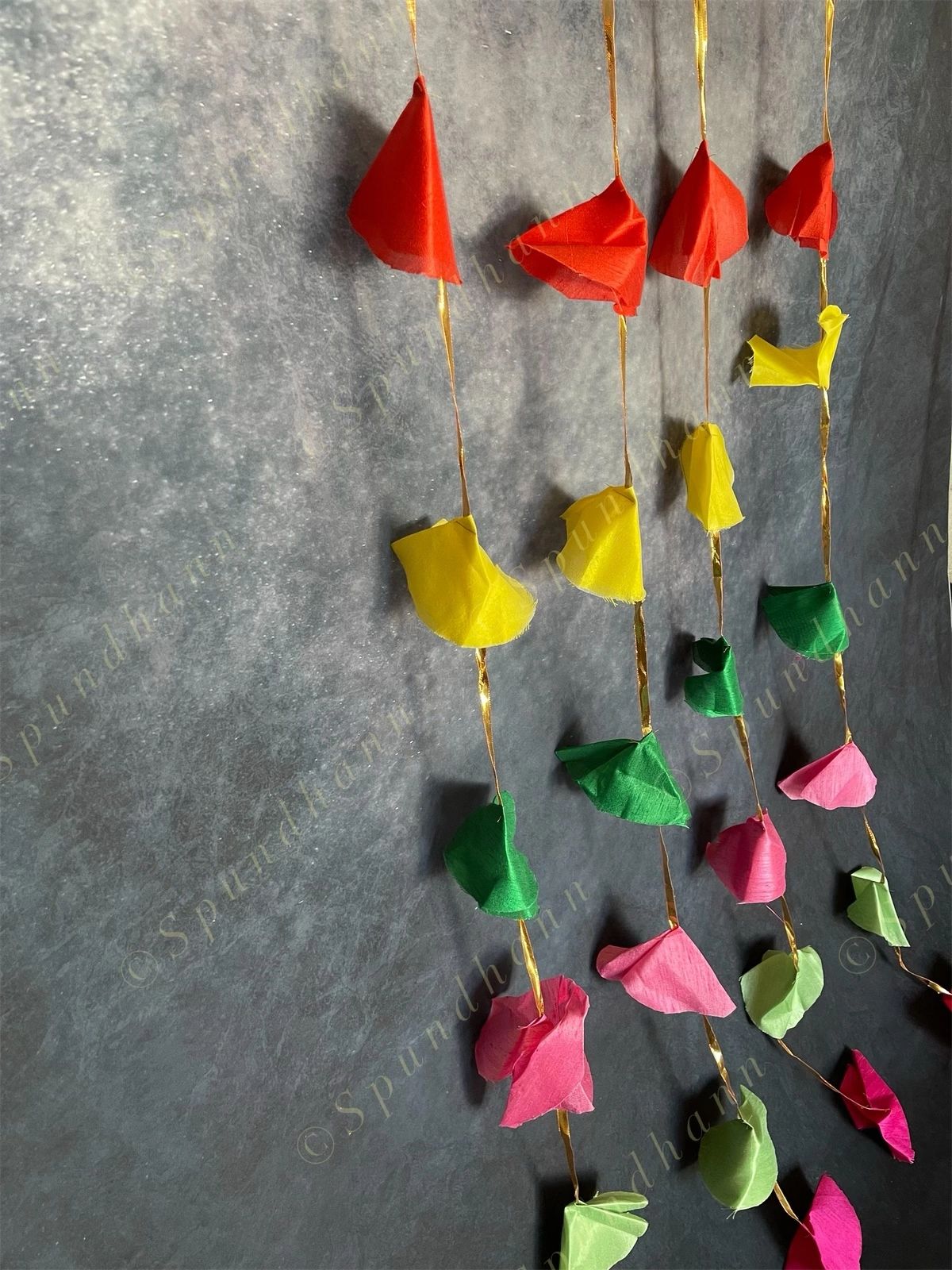Multicolored Silk Dangler - Pack of 4 Strings