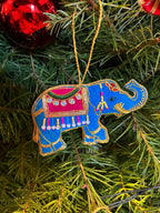 Embroidered Elephant Christmas Tree Ornament