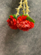 Hanging Lotus Tea Light Holder with Marigold Tassels