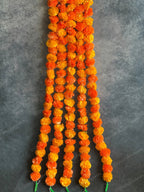 Marigold Flower Festive Danglers Set of 5 Strings