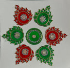 Festive Diya Rangoli Decor