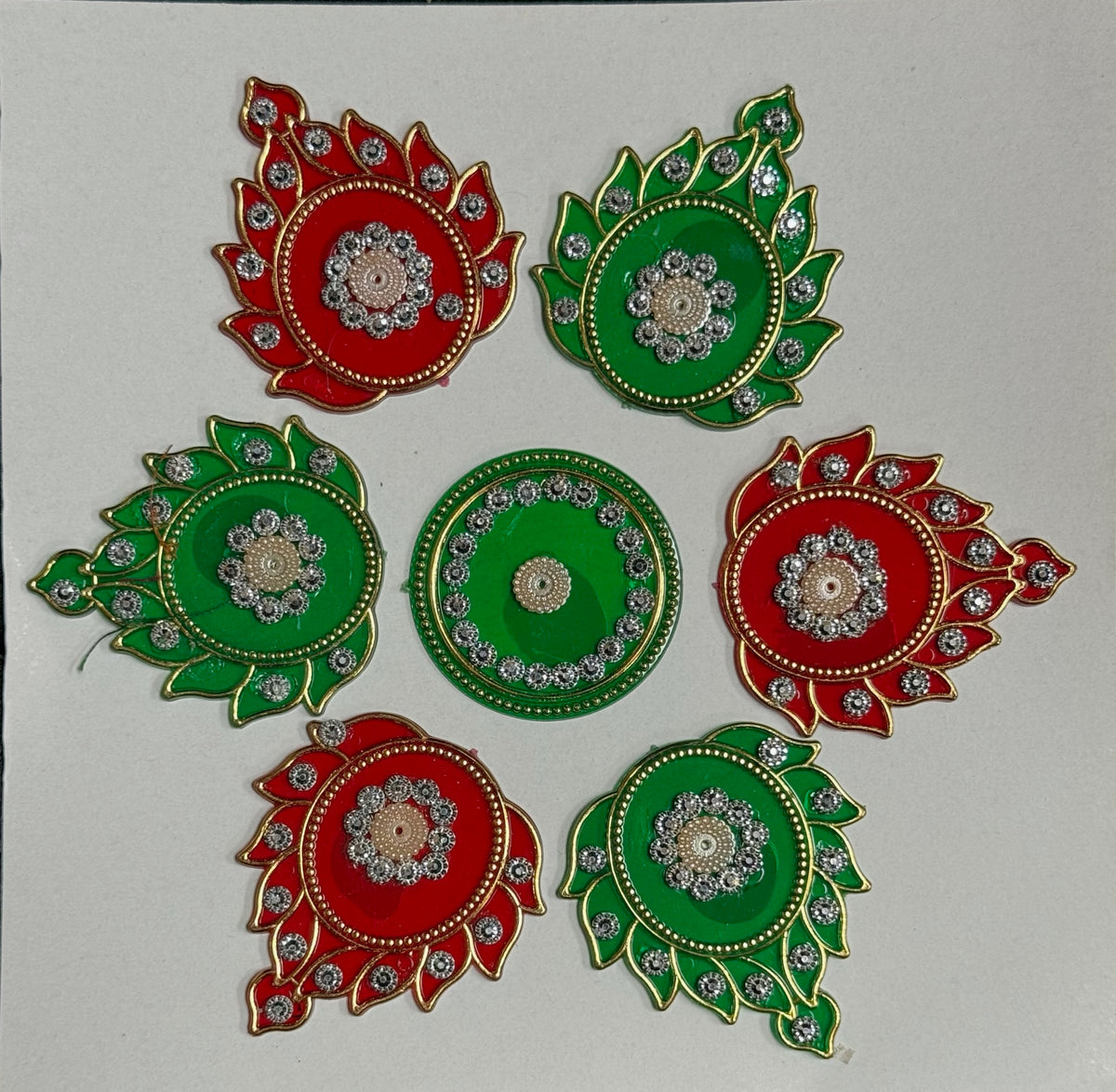 Festive Diya Rangoli Decor