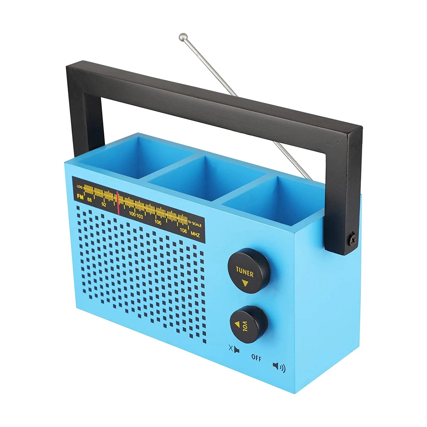 Radio Cutlery Holder Blue