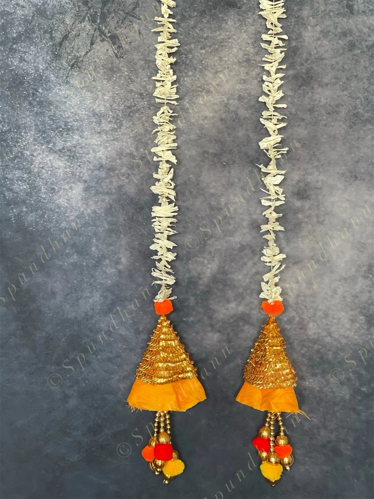 Chameli & Gota Fabric Colorful Dangler Single