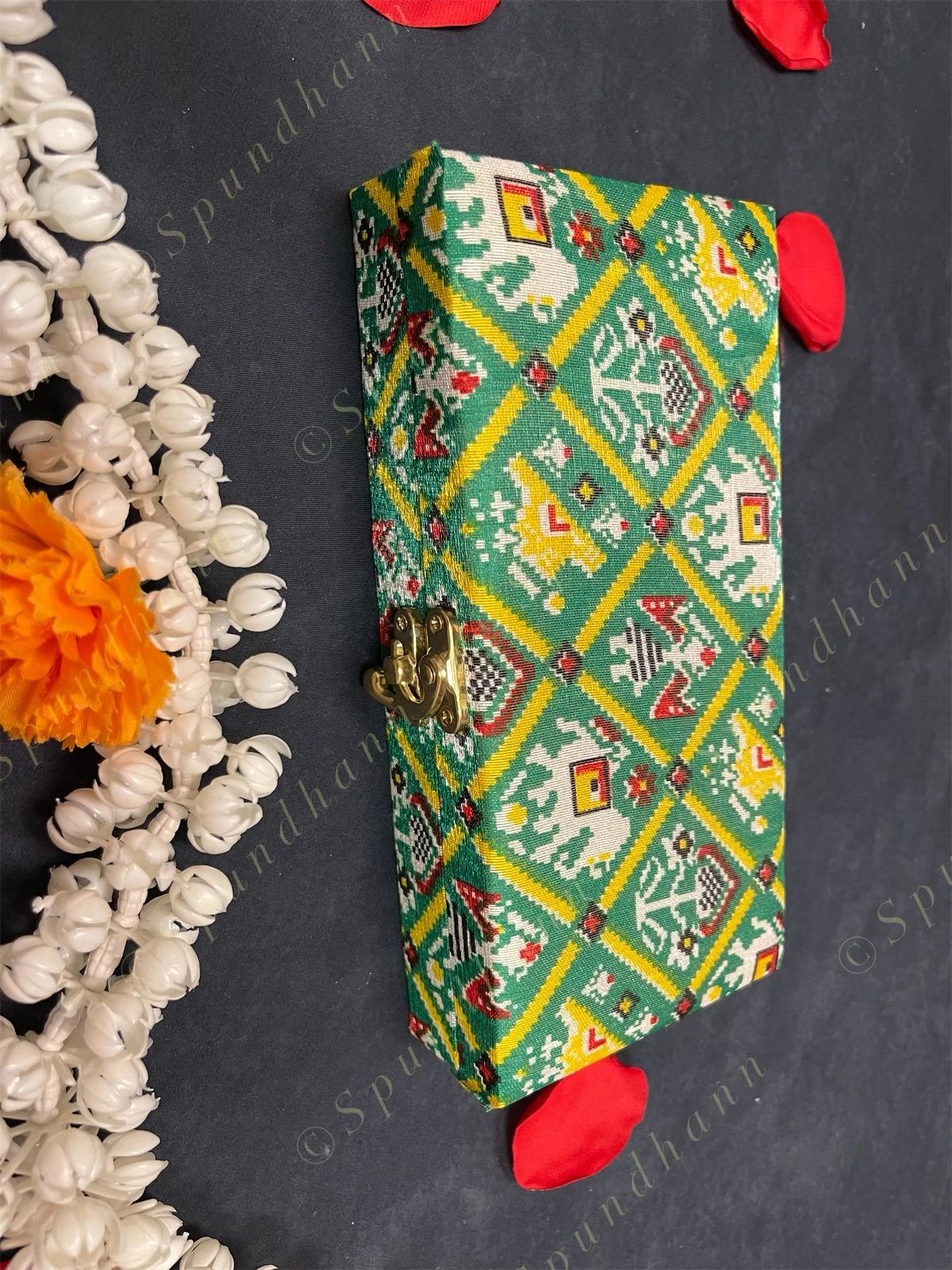 Rectangular Patola Gift Box Only