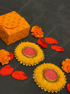 Paper Box with Pom Pom Tea Light Holders