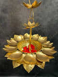 Hanging Sunflower Urli With Flower Chain