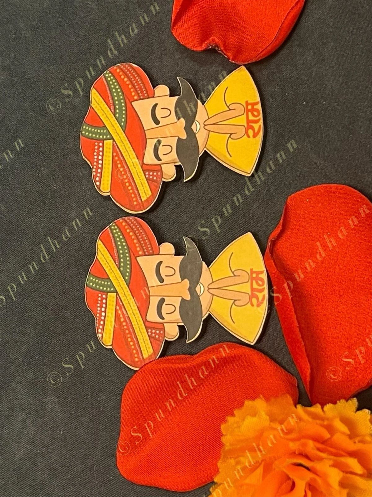 Wooden Ram Ram sticker(Set of 2)