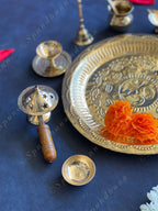 Lightweight Puja Aarti Thali Set (10 Pc set)