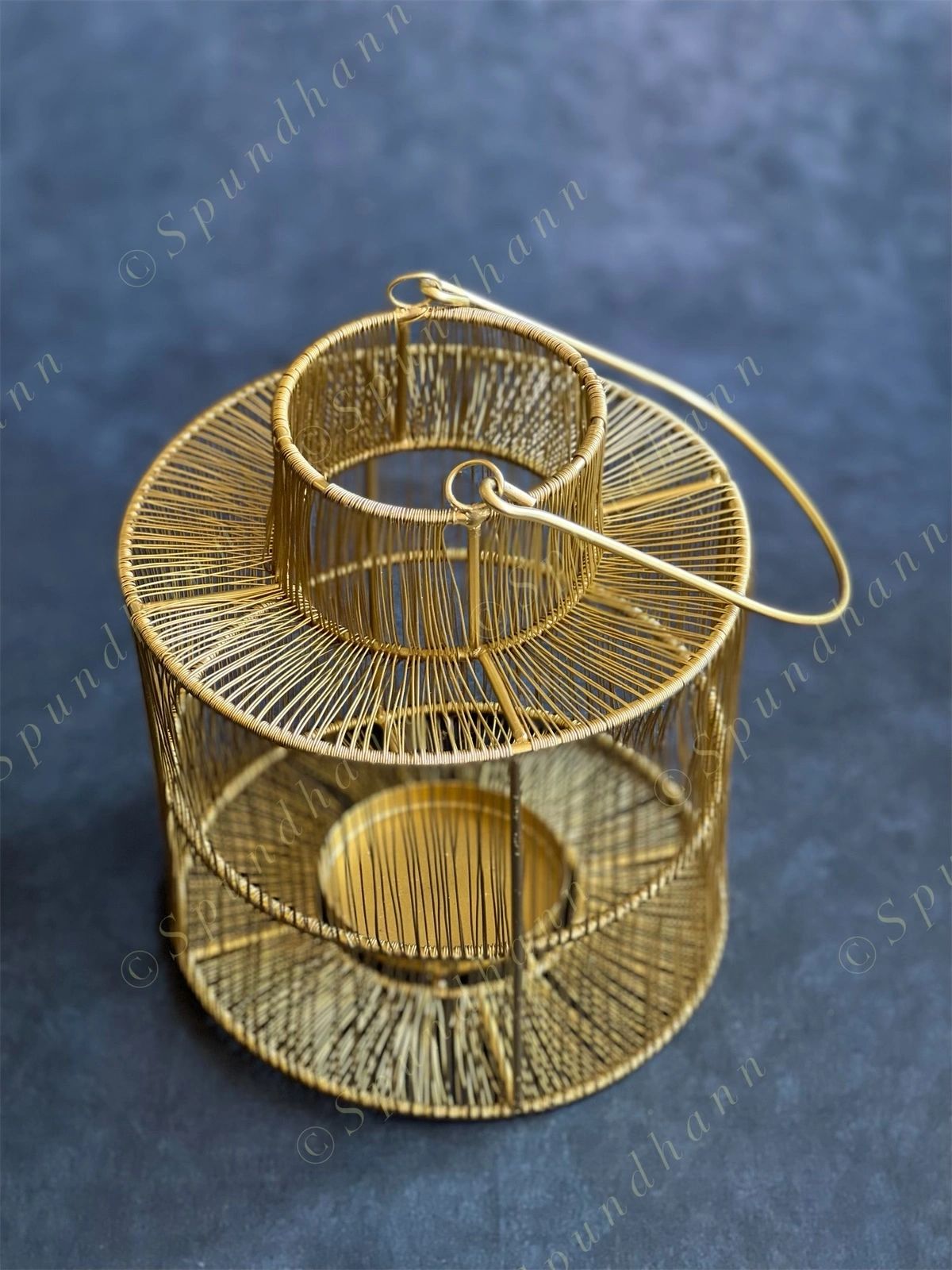 Luxe Golden Wire Lantern