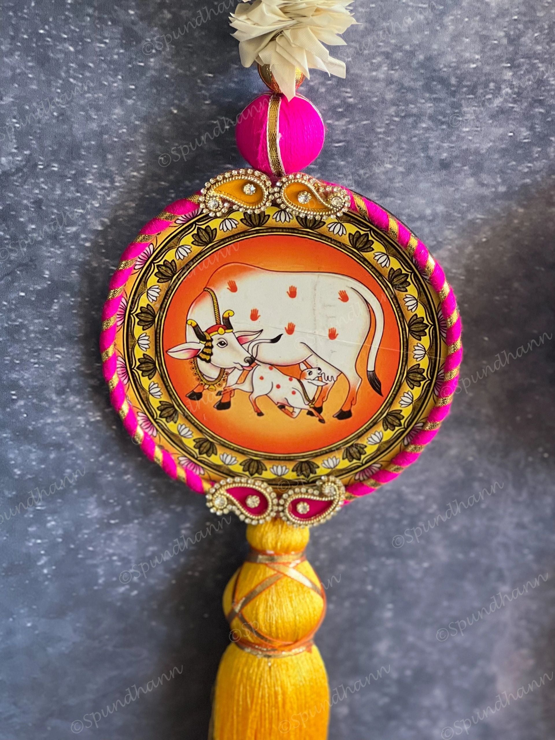 Pichwai Art Chameli String Dangler Set of 2