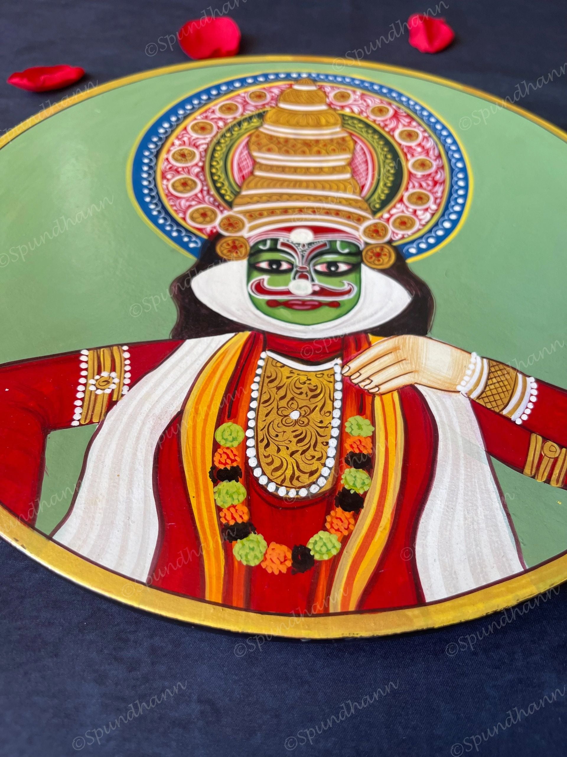Kathakali Pichwai Wall Hanging Plates